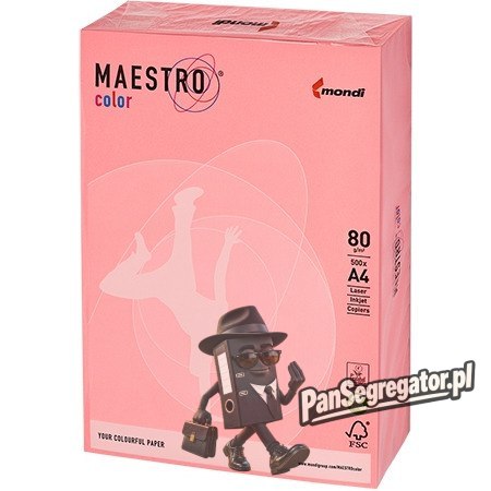 Papier ksero A4 80g MAESTRO COLOR NEOPI neonowy odcień różowy
