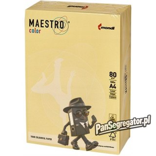 Papier ksero A4 80g MAESTRO COLOR YE23 pastel żółty/beż piaskowa
