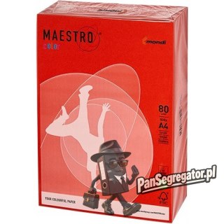 Papier ksero A4 80g MAESTRO COLOR ZR09 czerwień ceglasta Intensywny