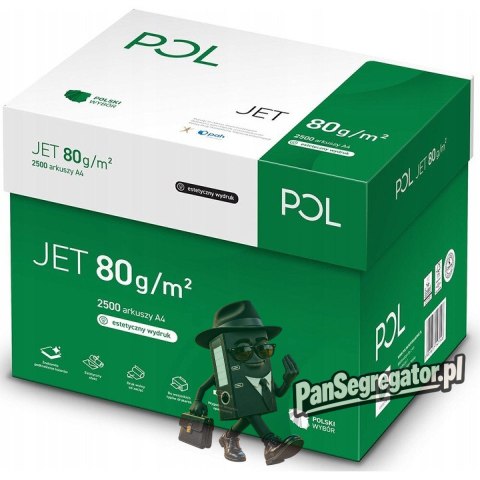 Papier ksero A4 80g POLJET (5ryz) klasa białości A 166