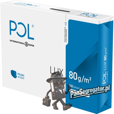 Papier ksero A4 80g POLLUX (5ryz) klasa białości B 161