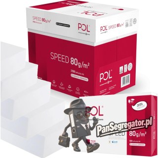 Papier ksero A4 80g POLSPEED (5 ryz) klasa C CIE 153 do drukarek i kopiarek