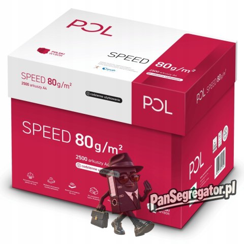 Papier ksero A4 80g POLSPEED (5 ryz) klasa C CIE 153 do drukarek i kopiarek