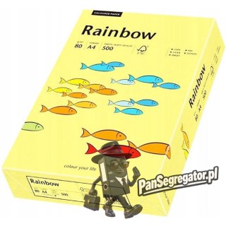 Papier ksero A4 80g RAINBOW R12 jasnożółty 88042297