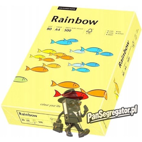 Papier ksero A4 80g RAINBOW R12 jasnożółty 88042297