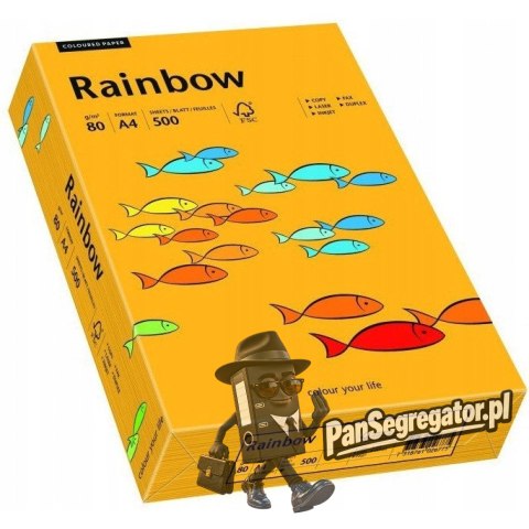 Papier ksero A4 80g RAINBOW R22 jasnopomarańczowy 88042409