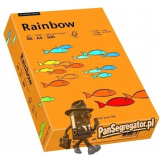 Papier ksero A4 80g RAINBOW R24 pomarańczowy 88042431