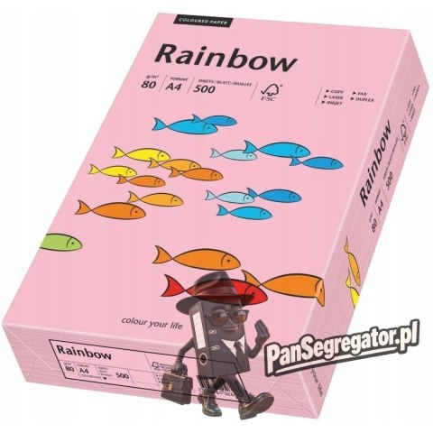 Papier ksero A4 80g RAINBOW R55 różowy 88042541