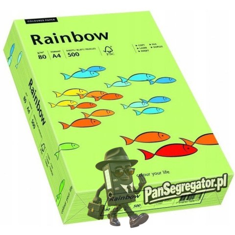 Papier ksero A4 80g RAINBOW R74 jasnozielony 88042607
