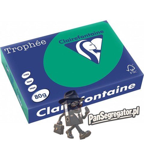 Papier ksero A4 80g TROPHEE intesywna zieleń choinkowa XCA41783