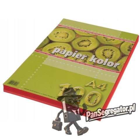 Papier ksero A4 KRESKA czerwony 100ark