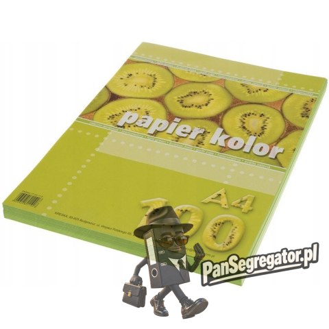 Papier ksero A4 KRESKA jasny zielony 100ark