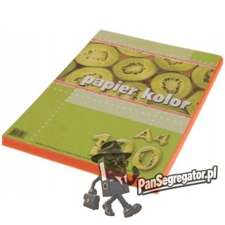Papier ksero A4 KRESKA pomarańczowy 100ark