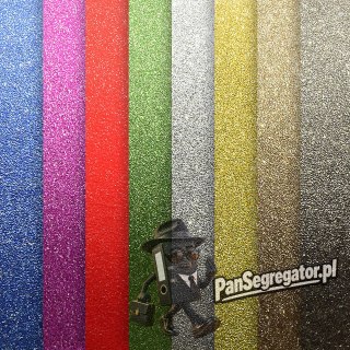 Papier samoprzylepny brokatowy mix kol. (10ark.) 150g. 206999 Galeria Papieru
