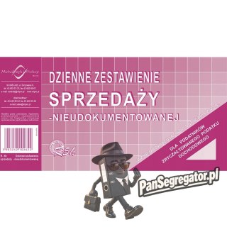 R05-H Dzienne zestawienie sprzedaży nieudokumentowanej od stycznia 2022 Michalczyk i Prokop