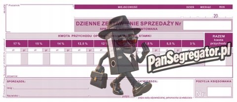 R05-H Dzienne zestawienie sprzedaży nieudokumentowanej od stycznia 2022 Michalczyk i Prokop