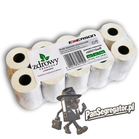 Rolki termiczne 57x15m 10szt EMERSON rt05715wkff zdrowy paragon