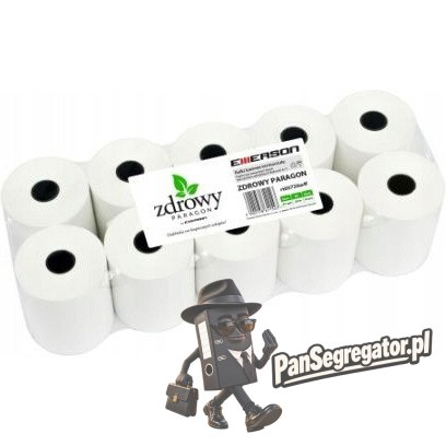 Rolki termiczne 57x20mm (10 sztuk) do drukarek fiskalnych zdrowy paragon rt05720wkff EMERSON
