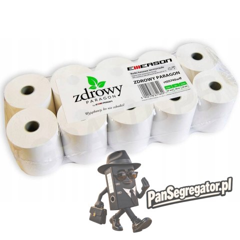 Rolki termiczne 57x40m 10szt. EMERSON rt05740wkff zdrowy paragon