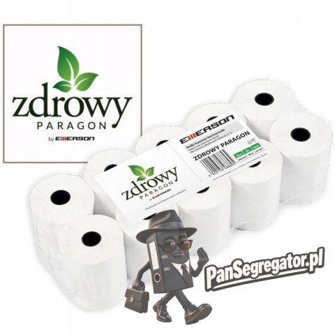 Rolki termiczne 57mmx30m (10szt) EMERSON rt05730wkff zdrowy paragon