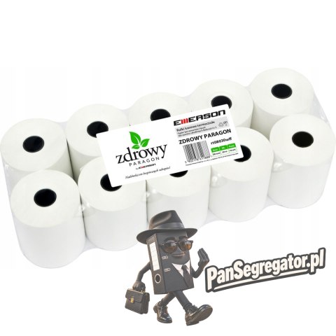Rolki termiczne 80x30m 10szt. EMERSON rt08030wkff zdrowy paragon