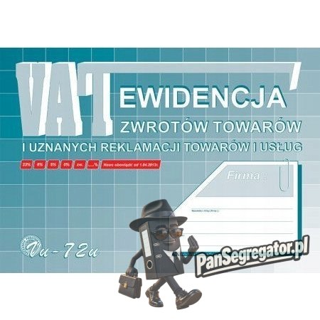 Vu72-u Ewidencja VAT zwrot tow.i uznan. reklamacji A4 Michalczyk i Prokop