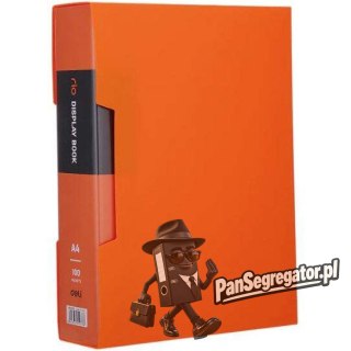 Album ofertowy A4 100 koszulek RIO pomarańczowy E5037 ORANGE DELI