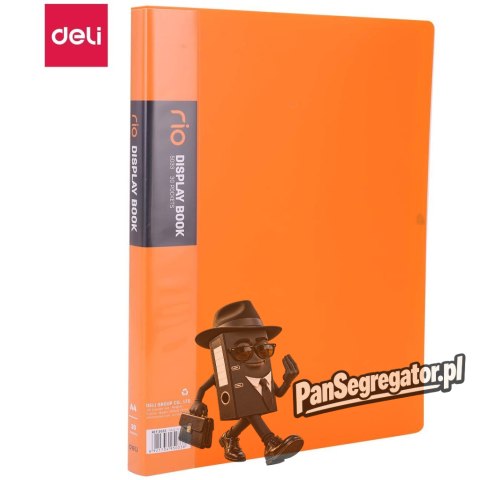 Album ofertowy A4 30 koszulek RIO pomarańczowy 5033 ORANGE DELI