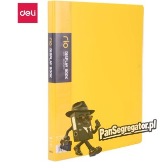 Album ofertowy A4 30 koszulek RIO żółty 5033 YELLOW DELI