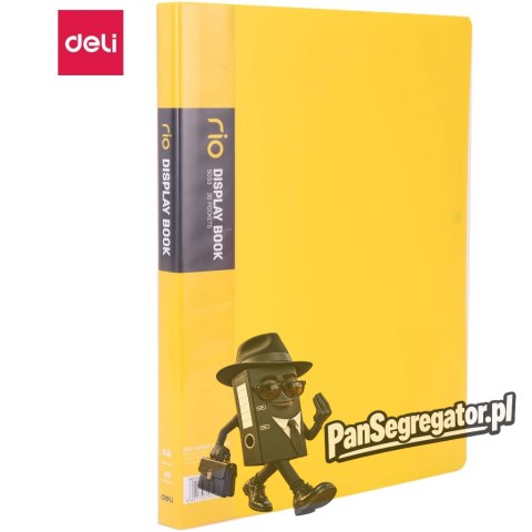 Album ofertowy A4 30 koszulek RIO żółty 5033 YELLOW DELI