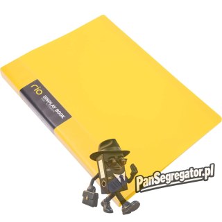 Album ofertowy A4 40 koszulek RIO żółty E5034 YELLOW DELI