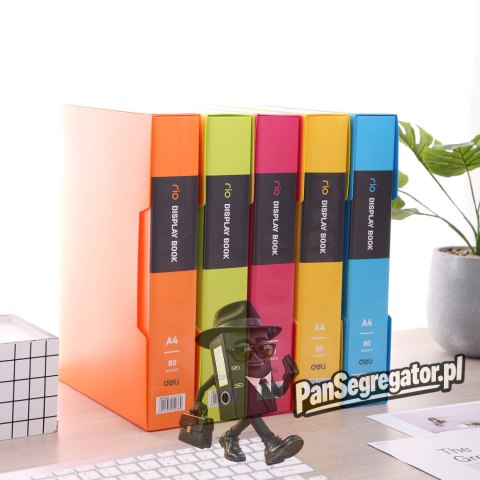 Album ofertowy A4 80 koszulek RIO różowy E5036 PINK DELI