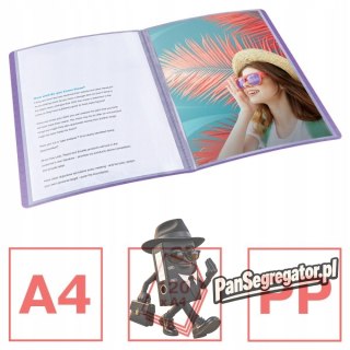 Album ofertowy Esselte Colour`Breeze z 60 koszulkami lawendowy 628444