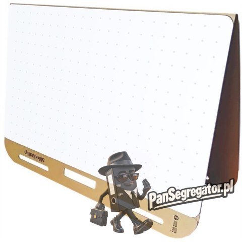 Blok samoprzylepny do flichartów STIKKIESFLIP biały w kropki teczka kartonowa 50k 70x42cm MB002 MEMOBE