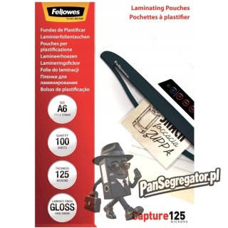 Folia do laminacji FELLOWES 125mic A6 (100szt.) 5307201