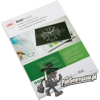 Folia do laminacji GBC Pouch A3 125Mic matt 100szt.3747235