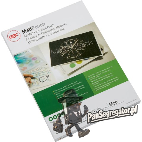 Folia do laminacji GBC Pouch A3 75Mic matt 100szt. 41660E