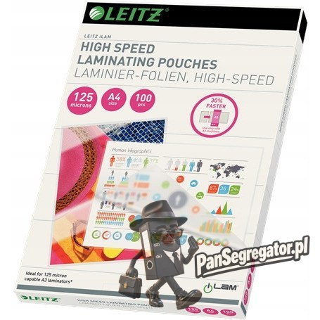 Folia do laminacji Speed A4 125mic (100szt.) 74300002 LEITZ