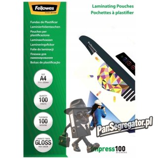 Folia do laminowania A4 100mic FELLOWES (100szt.) 5351111
