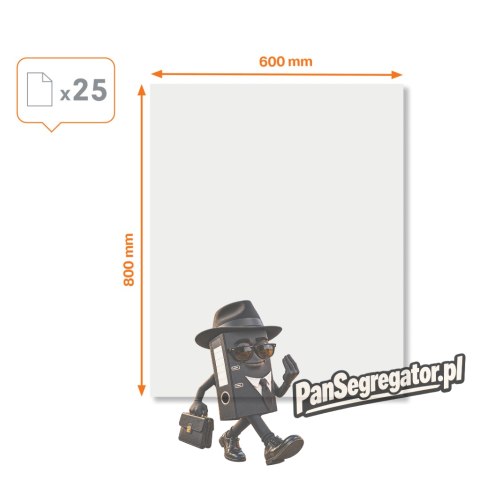 Folia suchościeralna Nobo Instant 60x80cm biała 1905156 NOBO