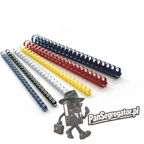 Grzbiet do bindowania NATUNA 10mm biały (100szt)