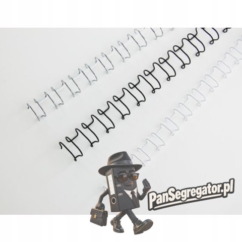 Grzbiety drutowe GBC A4 21L 8mm czarne (100szt) IB165122