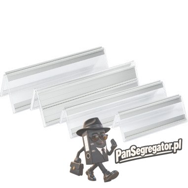 Identyfikator nabiurkowy 23x7cm jednostronny Panta Plast