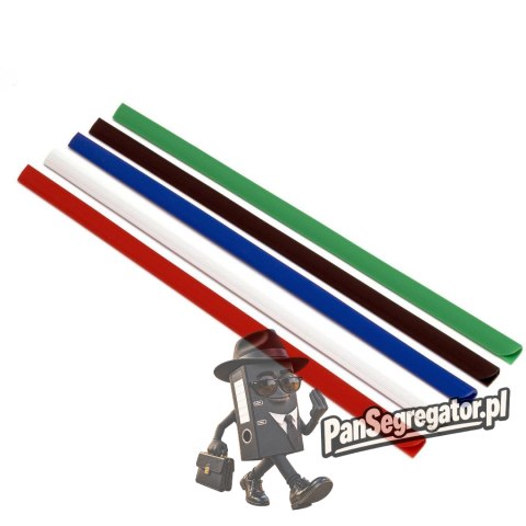 Listwy wsuwane 6mm-25kartek czerwone (50sztuk) 419064 ARGO