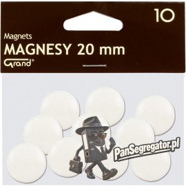 Magnesy 20mm GRAND białe (10szt.) 130-1689 GRAND