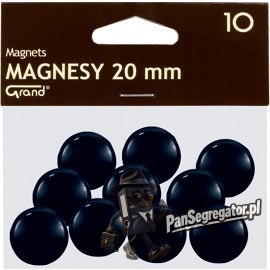 Magnesy 20mm czarne (10szt.) 130-1687 GRAND