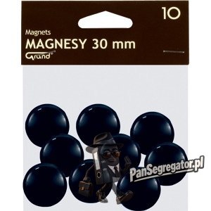 Magnesy 30mm GRAND czarne (10szt.) 130-1694 GRAND