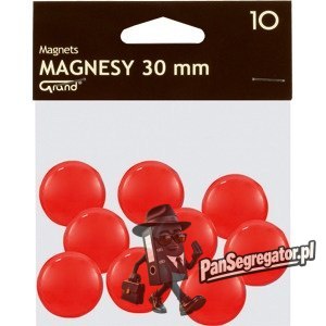 Magnesy 30mm GRAND czerwone (10szt.) 130-1695 GRAND