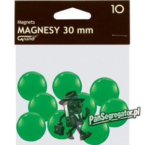 Magnesy 30mm GRAND zielone (10szt.) 130-1697 GRAND