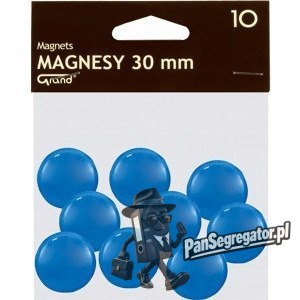 Magnesy 30mm niebieskie (10szt.) 130-1696 GRAND